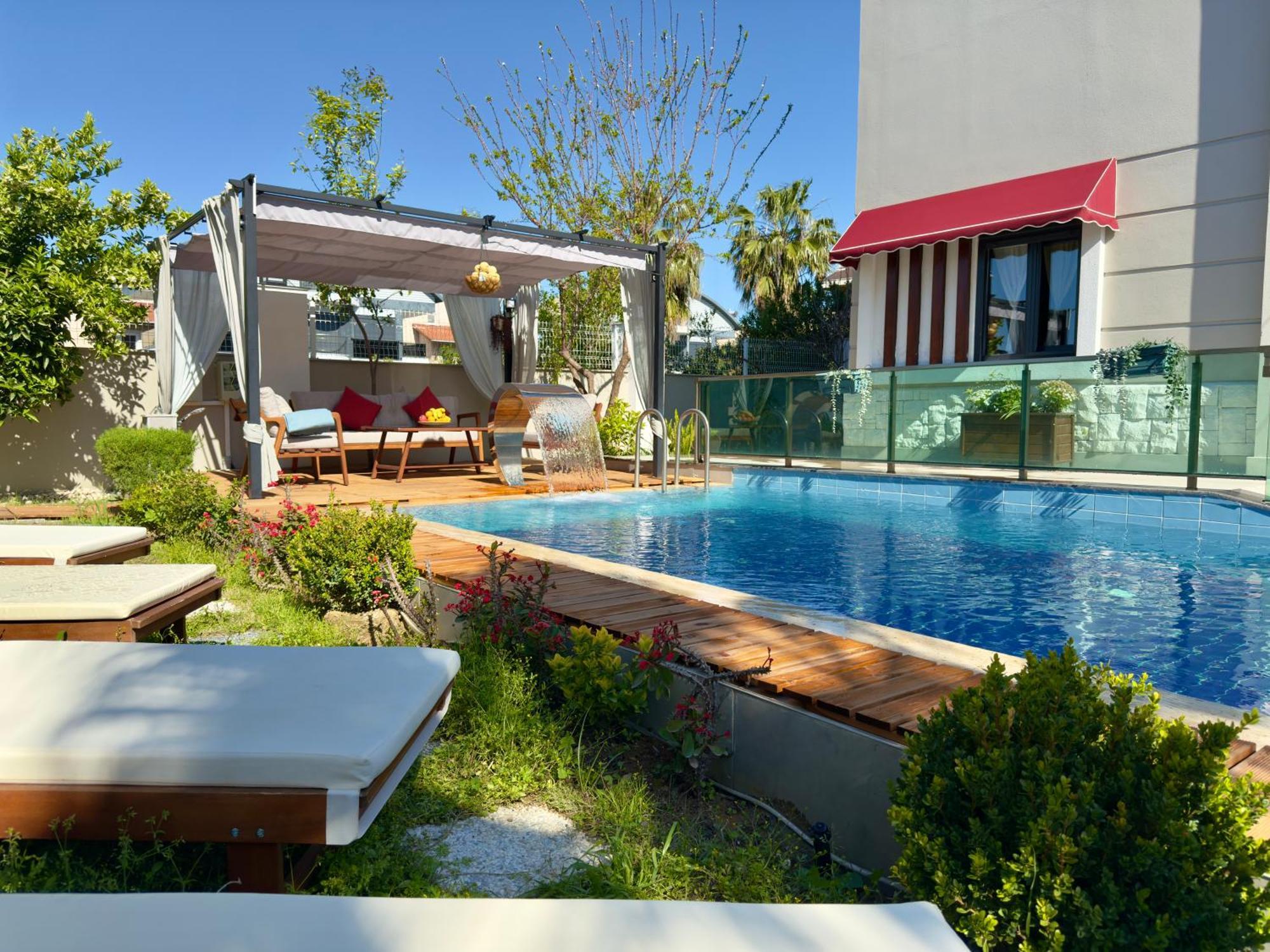 Villa Annabell1 With Swimming Pool And Jacuzzi, 3 Floors Белек Екстер'єр фото