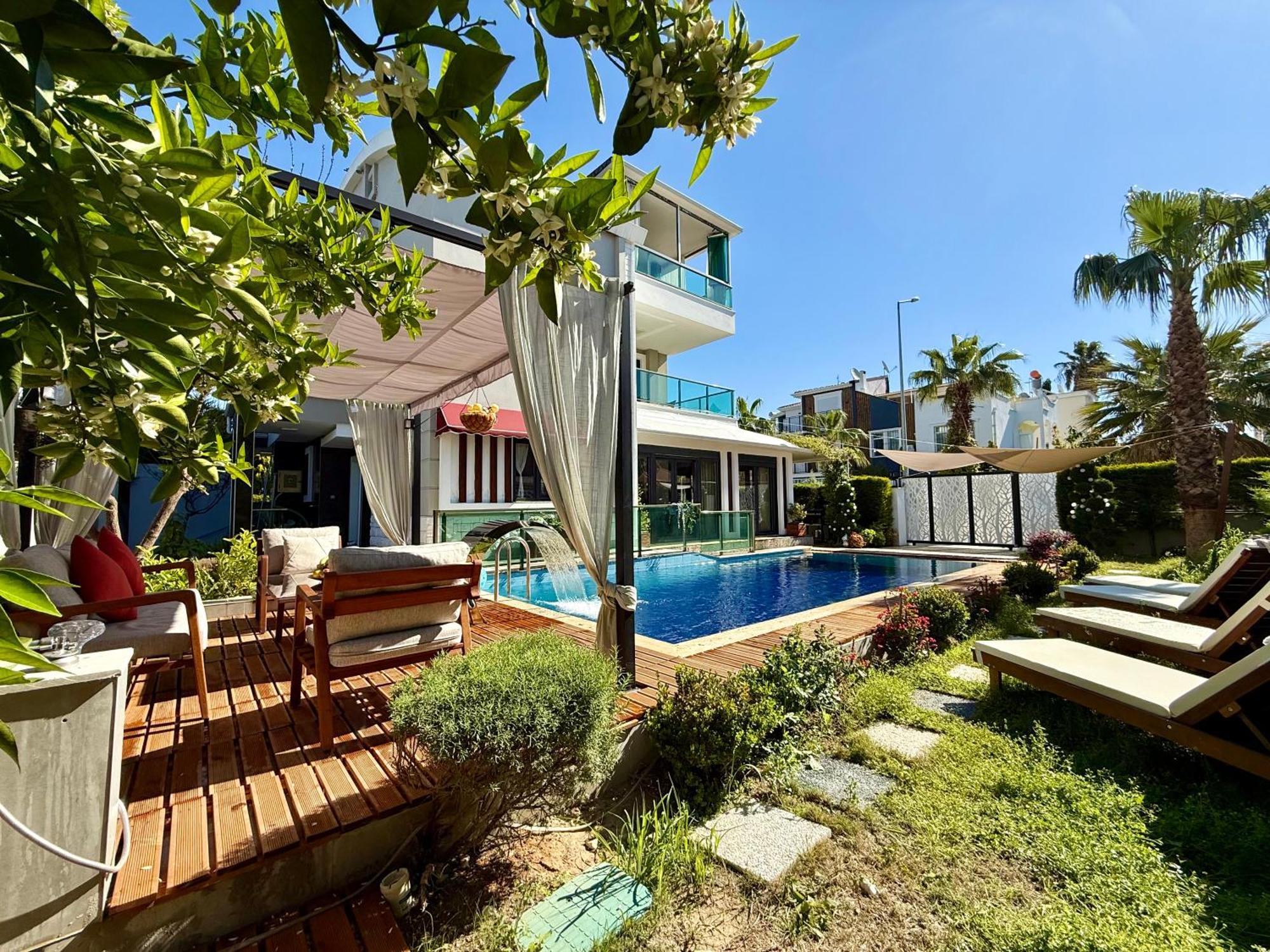 Villa Annabell1 With Swimming Pool And Jacuzzi, 3 Floors Белек Екстер'єр фото
